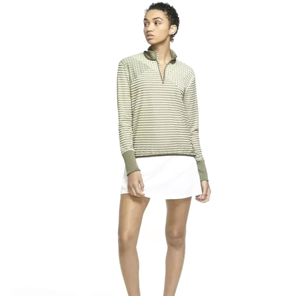 Nike Dri-Fit Golf UV Ace 1/2 Zip Top Green LG - Picture 5 of 13